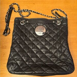 DKNY Black Leather Quilted Women's Bag
